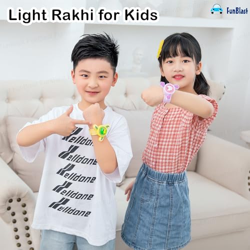 Image of FunBlast Space Wrist Band for Kids - Kids Wrist Bands for Boys and Girls, Slap Band Cute Bracelet with LED Light Up, Return Gift for Kid