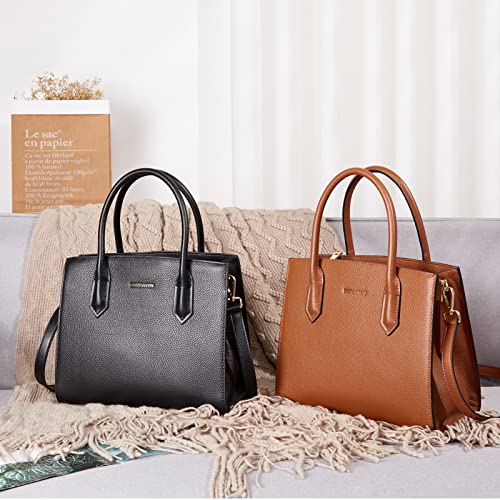 Bostanten Leather Handbags For Women Designer Satchel Purses Top Handle Shoulder Crossbody Bags #TOP1