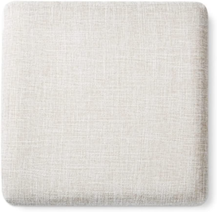 Coussin de chaise en mousse mémoire de forme lavable 28x28 galette antidérapante beige tabouret
