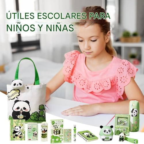 Sac à dos ordonné grâce au sac de rangement pour étudiants Panda