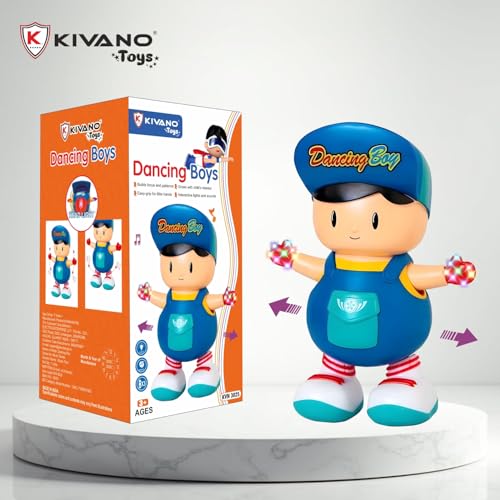 Image of Toys Dancing Boy Musical Toy for Kids with 3D Flashing Lights, Music, 360-degree Dance Moves, Educational Toy, Battery Operated, Ages 3+ - Multicolor