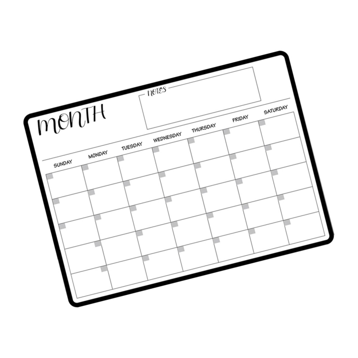 VILLCASE 3piezas Tablero Magnético Erasable Para Refrigerador Planificador Mensual y Acrílica Para Organización Del Accesorio Práctico Para Recordatorios y Calendarios