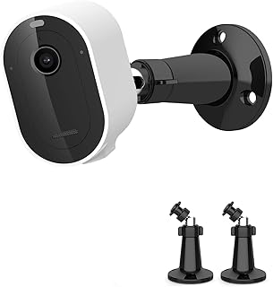 2 Pack Outdoor Camera Moun Compatible with Arlo, Arlo Pro, Arlo Pro 2, Adjustable 360 Degree Rotatable Security Camera Wall Mount for Wyze Cam Pan, Arlo Outdoor Camera Wall Mount Bracket