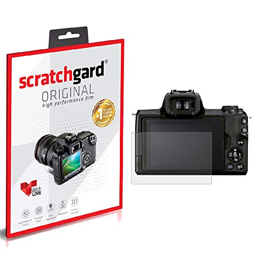 Image of Scratchgard Anti-Bubble and Anti-Fingerprint Camera Screen Protector for Canon EOS M50 Mark II, Transparent