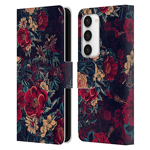 Étui Portefeuille Samsung S23 5G Fleurs de Nuit pour Vos Sorties