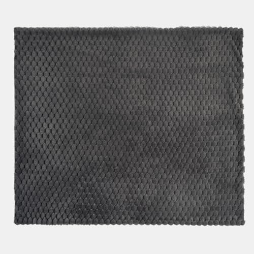 OHS Faux Fur Waffle Throw Blanket, Thick Throws for the Sofa Winter Warm Blanket Ultra Soft Cosy Warm Sofa Throw Blankets for Bedroom Living Room, 125 x 150cm - Charcoal - Cosy Home Interiors OHS Faux Fur Waffle Throw Blanket, Thick Throws for the Sofa Winter Warm Blanket Ultra Soft Cosy Warm Sofa Throw Blankets for Bedroom Living Room, 125 x 150cm - Charcoal - Image 6