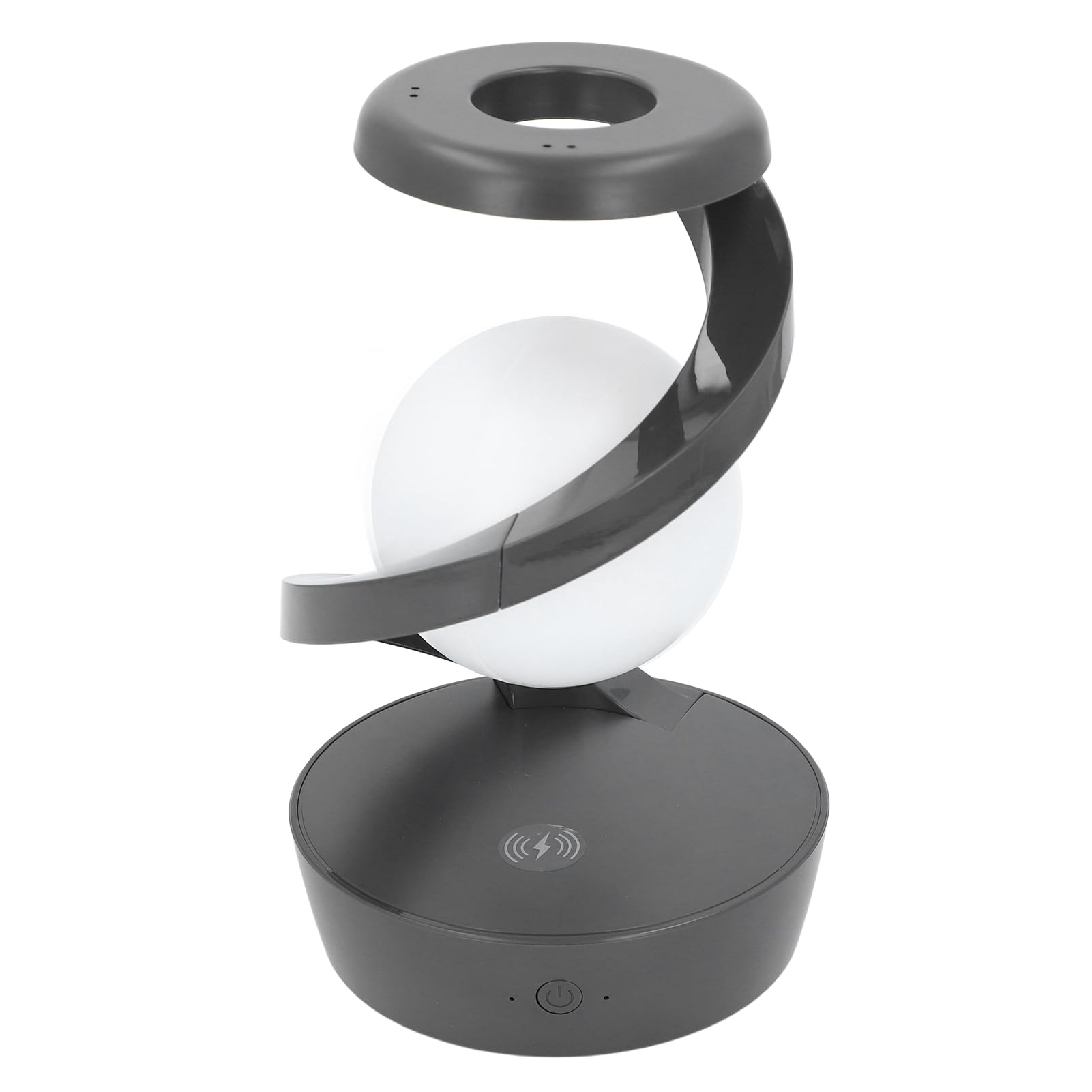 Garosa Lampada da Tavolo a LED a Spirale con Luce a Sfera Fluttuante 3D Lampada da Tavolo a LED Levitante con Sensore di Onde Manuali di Ricarica Wireless per la Decorazione