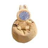 Handmade Bean Bag Chair for 15-17cm Doll Seat, Doll Sofa Table Dispaly Accessories (Brown)