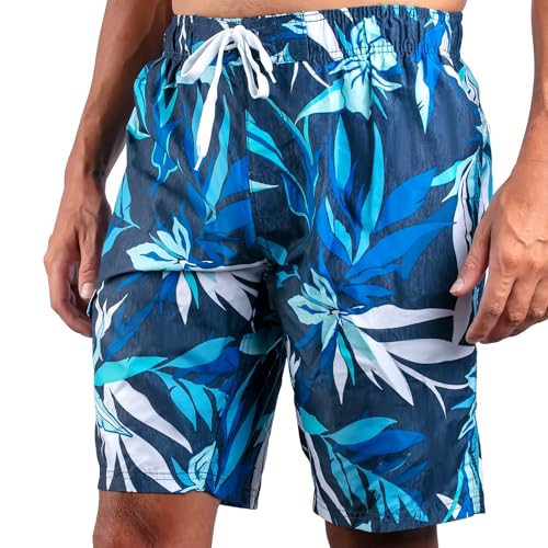 Image of Kanu Surf Men's Big Viper Extended Size Stripe Swim Trunk