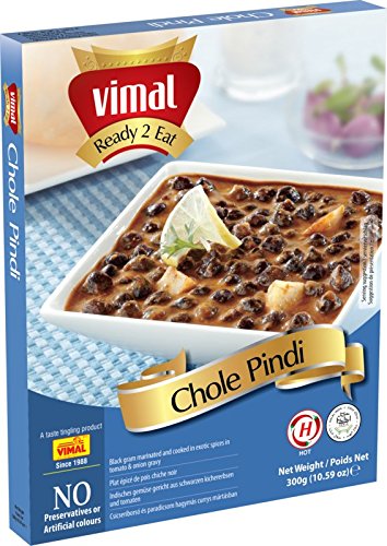 VIMAL JONNEY Ready To Eat Tasty And Spicy Chole Pindi Vegetarian Meal With No Added Preservative And Colours-300G (B0791DX8BJ) Amazon Price History, Amazon Price Tracker