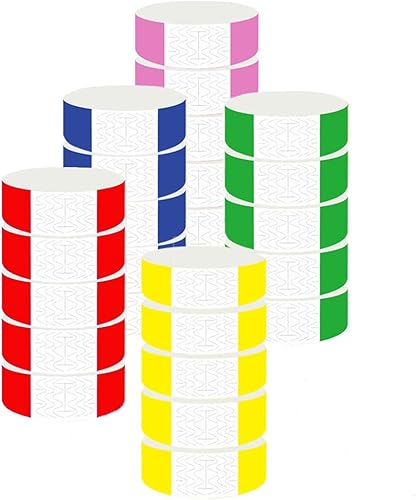 Kaxich 500 pulseras de papel para eventos, impermeables, de neĂłn, pulseras de papel para eventos, clubes, festivales de mĂşsica, conciertos, Kaxich 500 pulseras de papel para eventos, impermeables, de neĂłn, pulseras de papel para eventos, clubes, festivales de mĂşsica, conciertos,