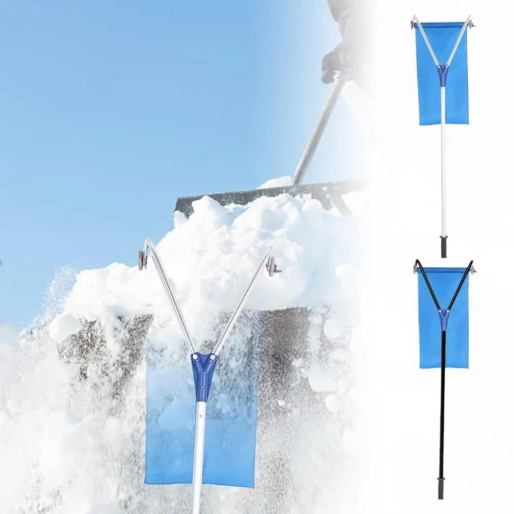 Rascador de hielo para coche Pala De Nieve Extensible Herramienta Para Quitar La Nieve Del Techo Rascador Nieve Rastrillo Nieve Quitar La Nieve Techo Y La Nieve Vehículo Rascadores de hielo para coche