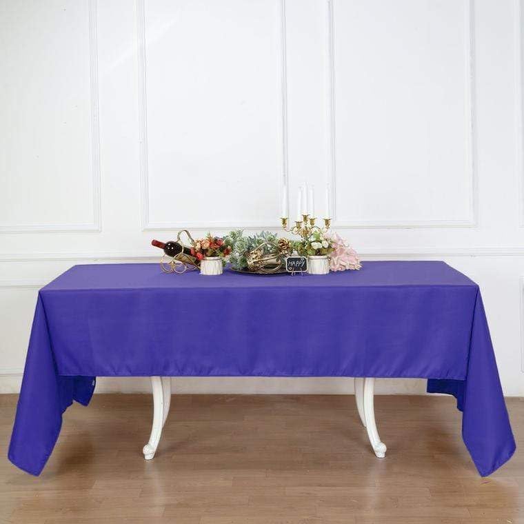 Miniatura 2 de BalsaCircle Mantel rectangular de poliéster de 60 x 126 pulgadas para bodas, fiestas, eventos, cocina, comedor