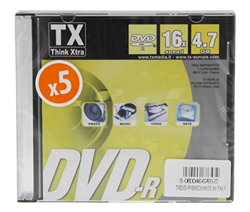 Preisvergleich Produktbild Traxdata DVD-R 4.7 GB 5 Stück