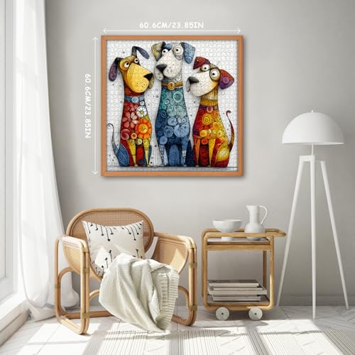 Puzzle Animales Coloridos 3 perros 3+ Anos miniatura 3