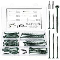 80 Stück M5 Holzschrauben Set, Torx Schrauben Set, Universalschrauben, Terrassenschrauben, Spanplattenschrauben, Selbstschneidende Senkkopfschrauben, Dachkonstruktionmit Schrauben mit Torx-Antrieb