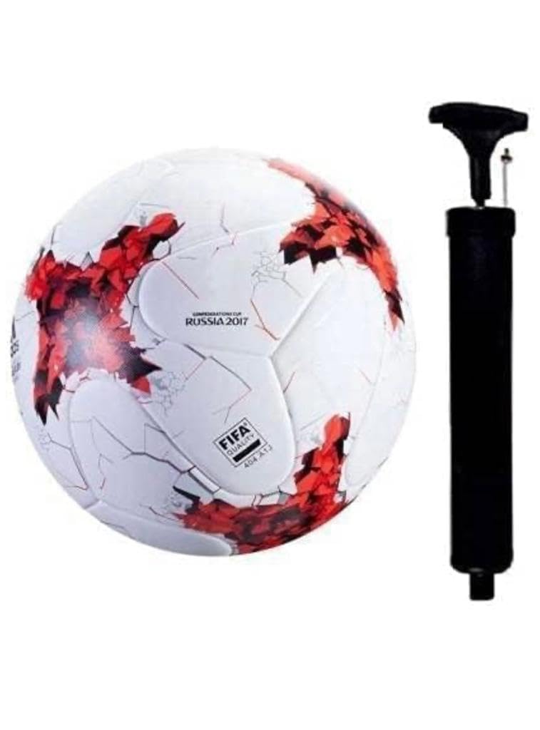 SNC SPORTS Neo Rubber Moulded Football Suitable for Hard Ground Without Grass | Training Ball Soccer Men/Women (Red and White) Free Pump (B0CS6SR7V6) Amazon Price History, Amazon Price Tracker