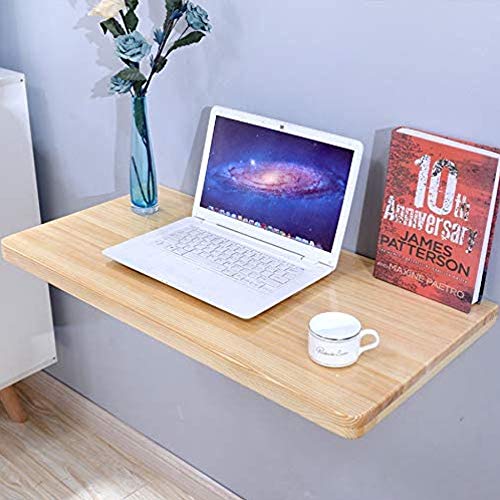 Table pliante en bois massif 80x30cm avec cadre support inox - 7