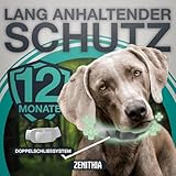 ZENITHIA Zeckenhalsband für Hunde - Flohhalsband hundeFlohschutz Halsband für Hunde – Zeckenhalsband - 100% Natürlich - Schutzhalsband gegen Flöhe - 12 Monate Schutz – 65 cm verstellbar (2 Einheiten)