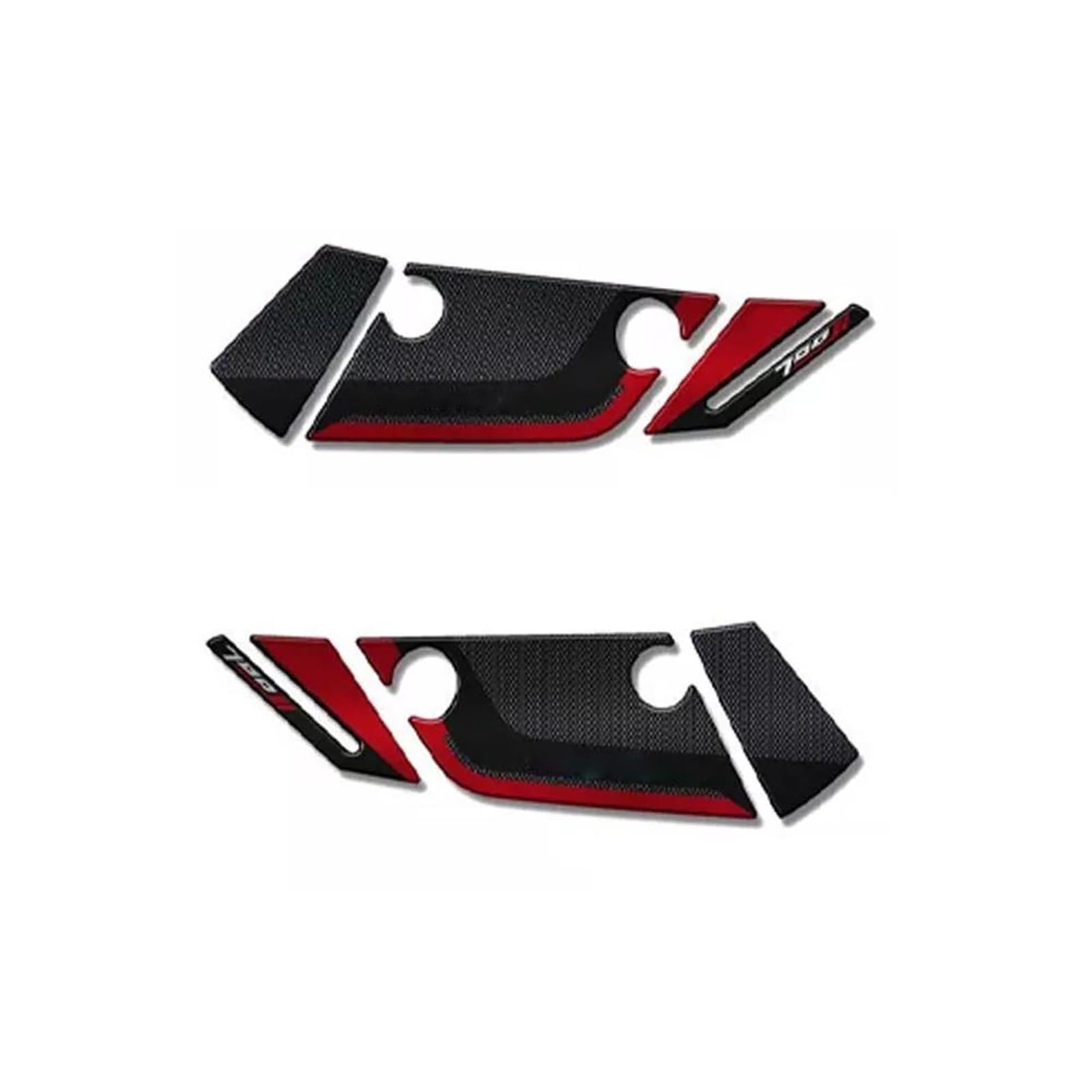 Tynbv Black- Silver Decorative Sticker Motorcycle Accessories Tank Pad Protector For Y-Amaha Tracer 700 2016-2019 2018 2017 3D Resin Sticker