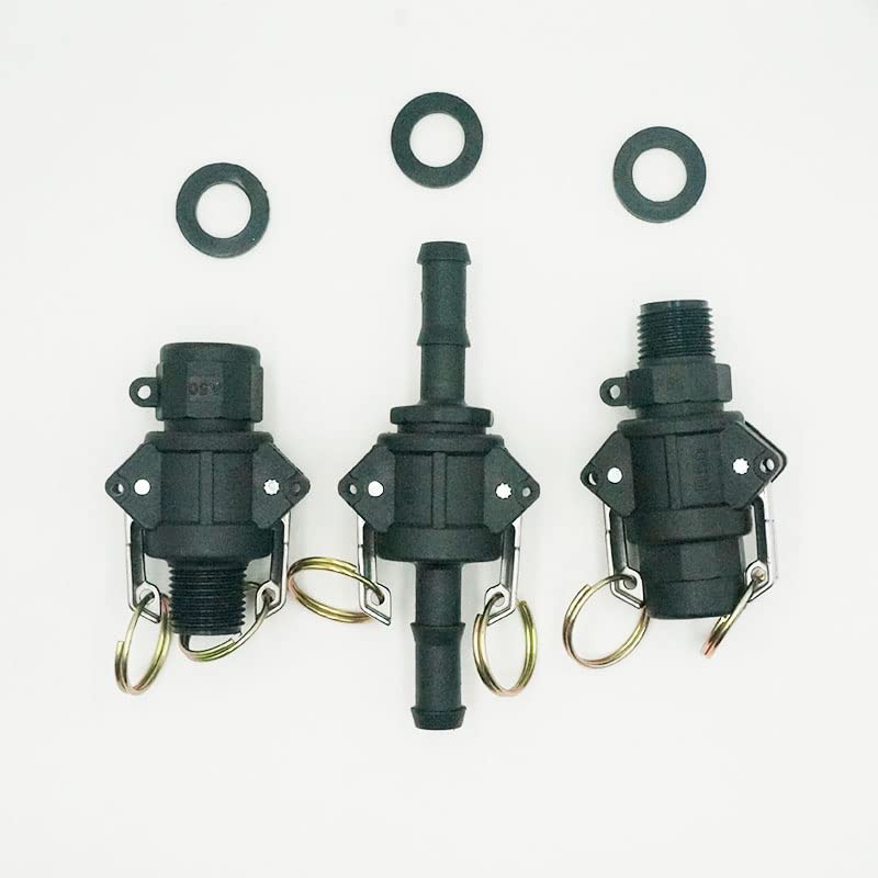 Adaptateur de raccord en plastique de couplage DN15 à DN100 PP MPT FPT Barb Quick Disconnect 1/2 pouce à 4 pouces de type F, BSPT, DN80