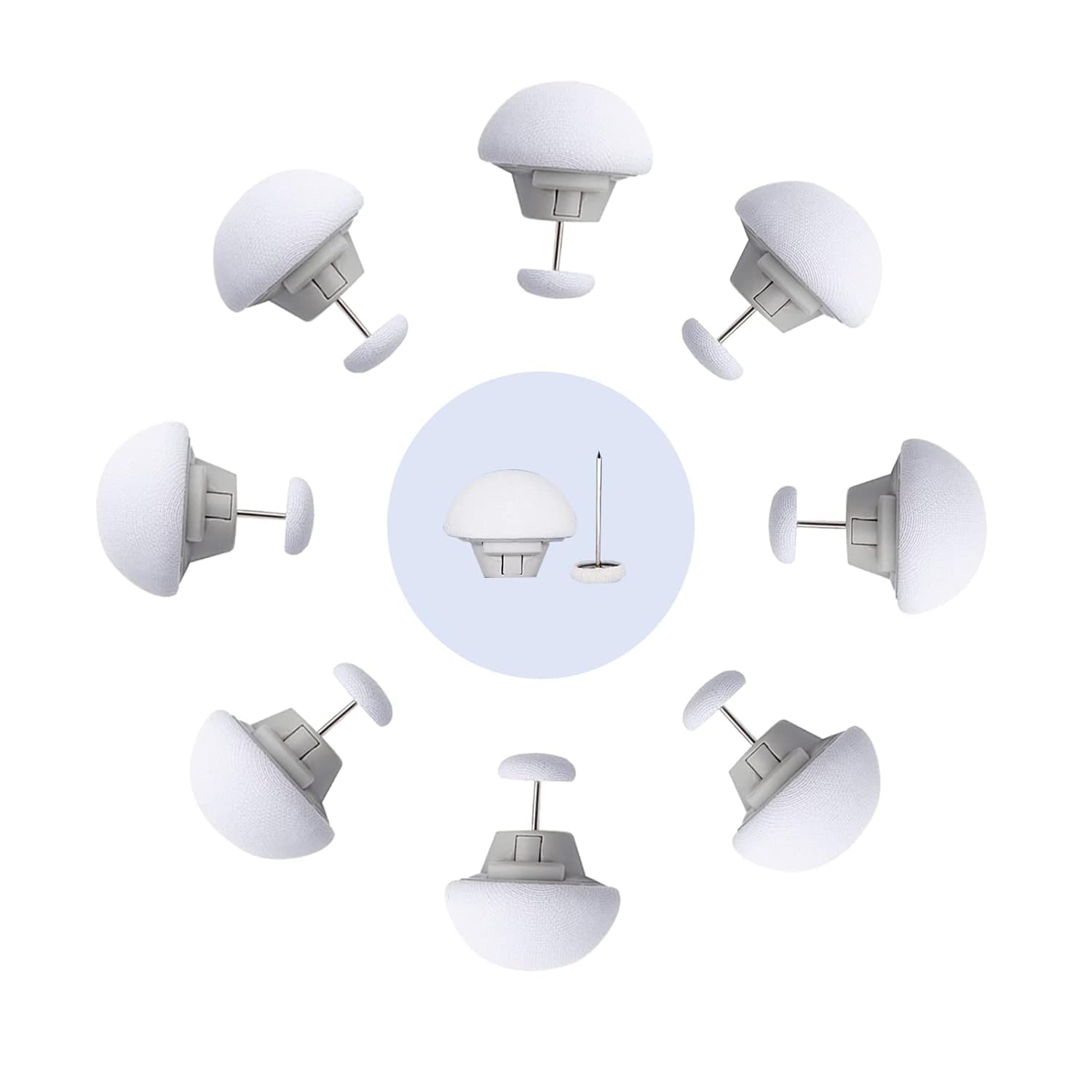 DATVAM Blanket Clips, Duvet Cover Holding Clips, Quilt Clip Fasteners, Non-Slip Comforter Clips, Prevent Duvet Cover Sheets, Curtains Or Bedding Accessories from Shifting (White, Pack of 8)-image-45