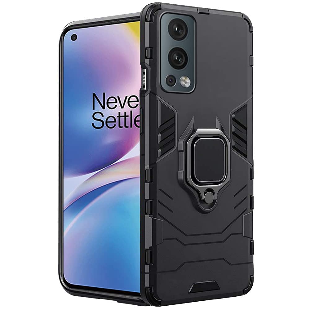 WOW IMAGINE Shockproof Back Case for 1+ Oneplus Nord 2 5G | Nord 2 5G Pac-Man Edition | Bumper Back Cover (Tough Armor | Hybrid PC + TPU | Full Protection | Ring Holder & in-Built Kickstand | Black) (B09B2CXFKX) Amazon Price History, Amazon Price Tracker