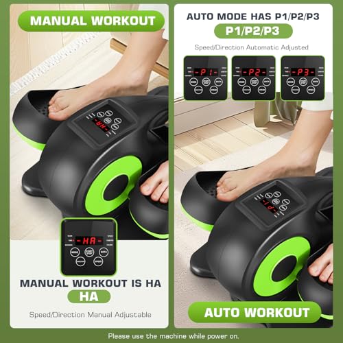 Image of ANCHEER Under Desk Elliptical,Electric Ellipse Leg Exerciser While Sitting for Seniors, Hyper-Smooth Maganetic System Seated Pedal Exerciser with Remote Control for Home Office,100% Pre-Assambled