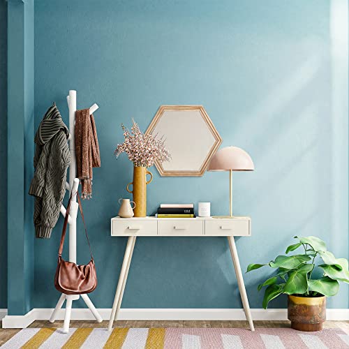 Aoaopq Wall Mirror Frame Mirror Rustic Wood Frame Rustic Bathroom Vanity Mirror Modern Hexagon Mirror For Farmhouse Living Room #TOP5