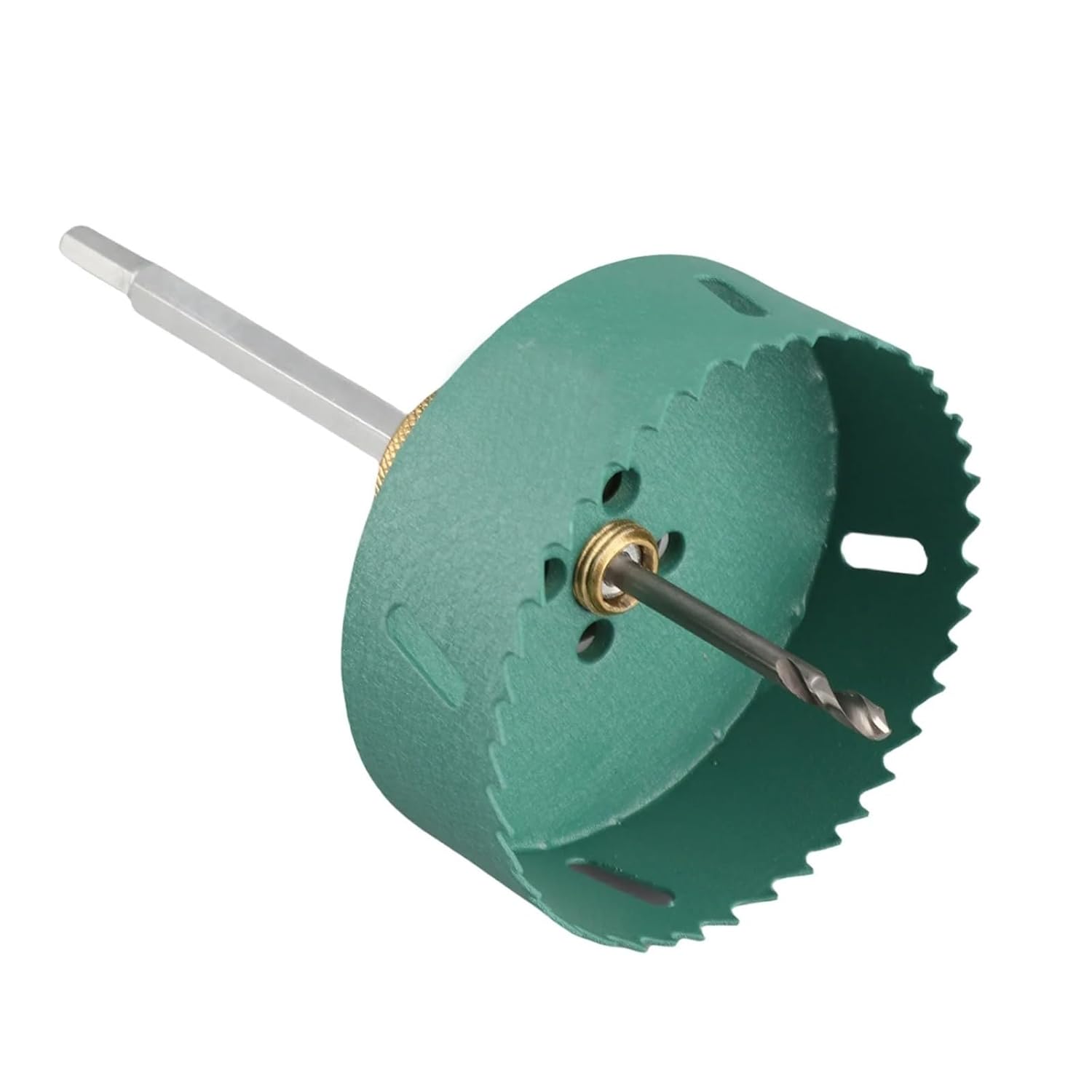Hole Saw Kit Hole Saw Quick Release Opener 7.5mm Hex Shank Downlight Drill Bit with 125mm Cover for Gypsum Board Ceiling Professional(110mm)