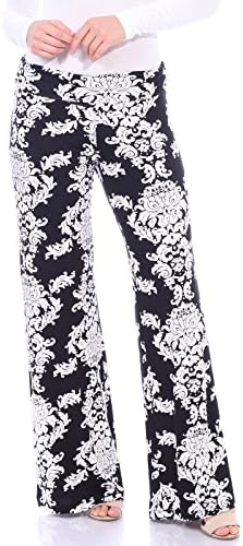 Womens Casual Print Palazzo Pants Plus Size Made in USA