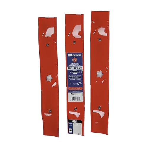 48-Inch Mulching Lawn Mower Blades, Lawn Mower Parts for Husqvarna