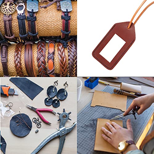 The Beadsmith Leather Remnants – Scrap Leather – Real Cow Or Kudu Hide – Various Sizes And Colors Per Bag – For Jewelry Making, Wallets, Watches, Key Chains, Journal Covers & Repairs – .5Lb Pack #TOP5