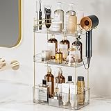 SpaceTrove Organizador de baño de 3 niveles, pasta de