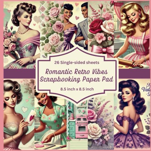 Retro Romantic Vibes Scrapbooking Paper Pad image 2