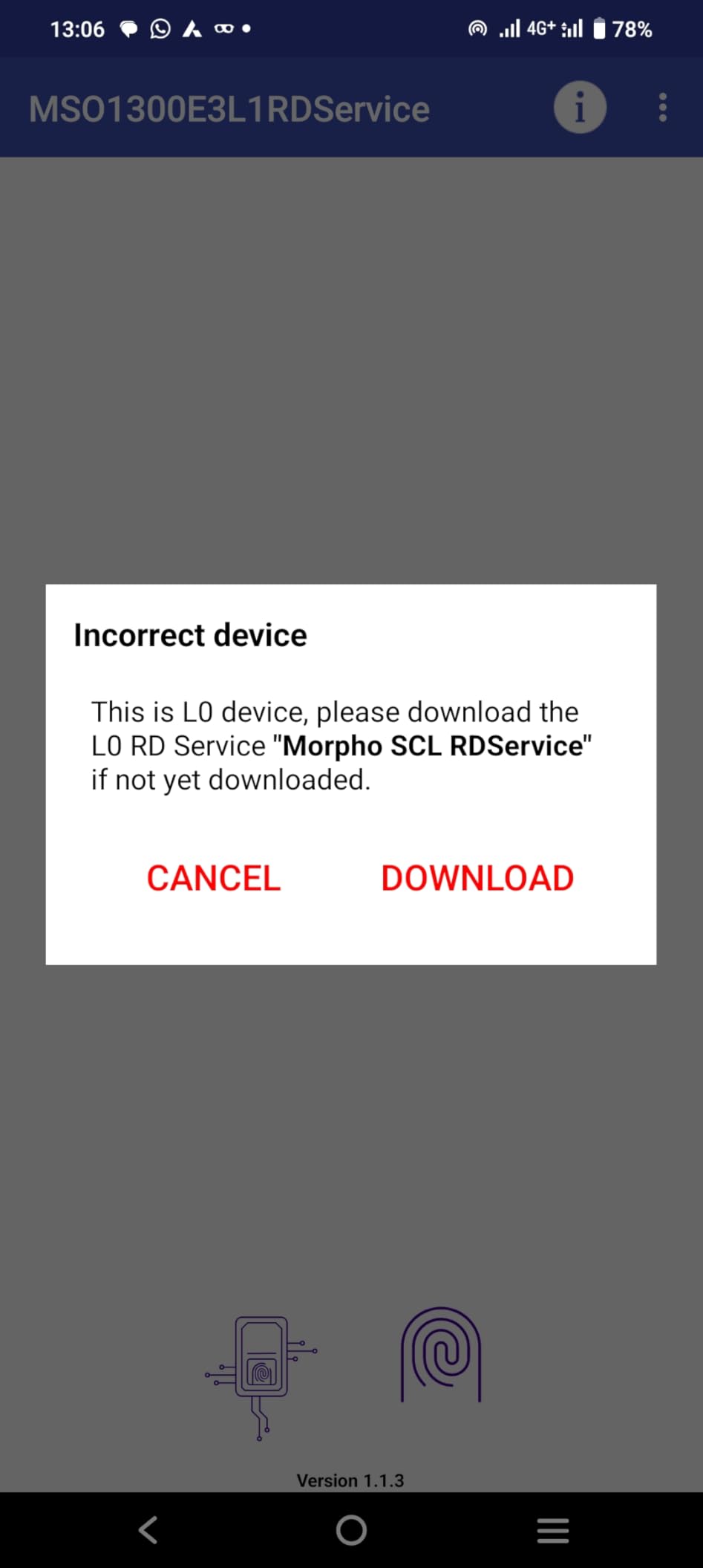 Morpho L1 Fingerprint Biometric Scanner with 3 Year RD Service Free ...