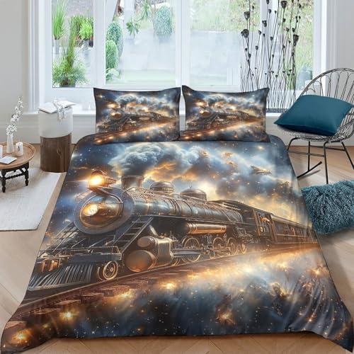 Parure de lit requin de l'espace en microfibre 220x240 cm - 4