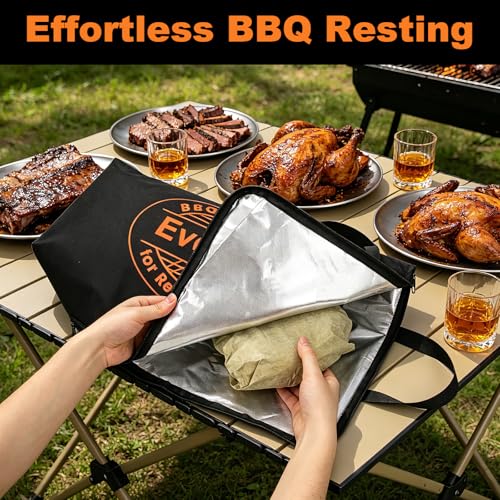 Manta aislante para carne BBQ, bolsa impermeable 600D Oxford miniatura 2
