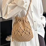 Zoom IMG-1 vtwlrfqo borsa paglia carina luxury