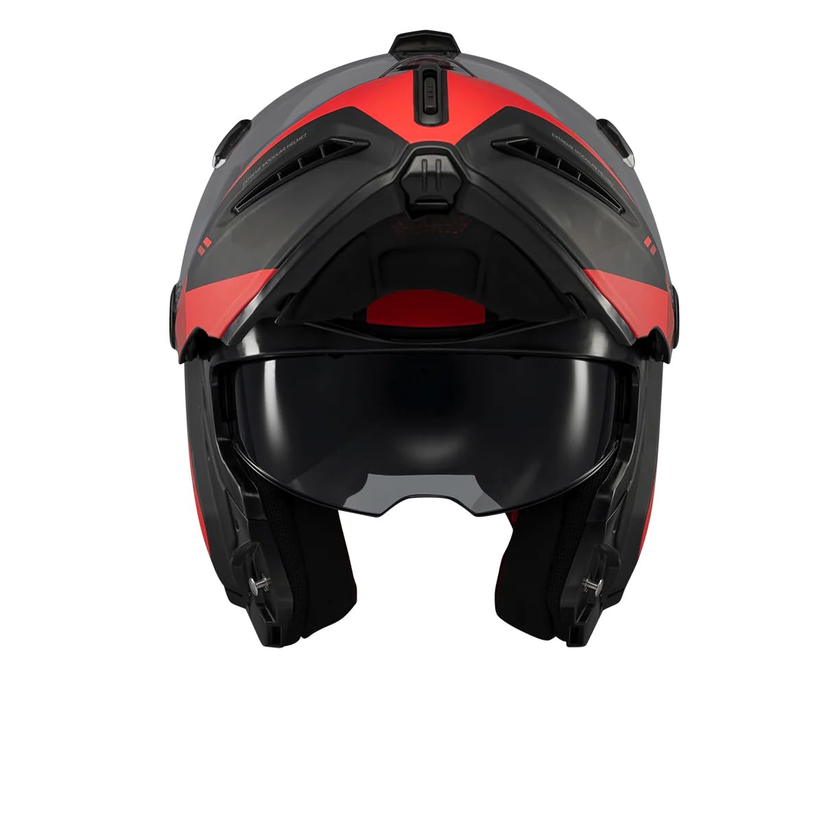 Casco Modular AXXIS GHOSTFIGHTER SV Maniac B5 Mate Rojo | Casco Abatible de Moto con Visor Solar | Homologación ECE 22.06