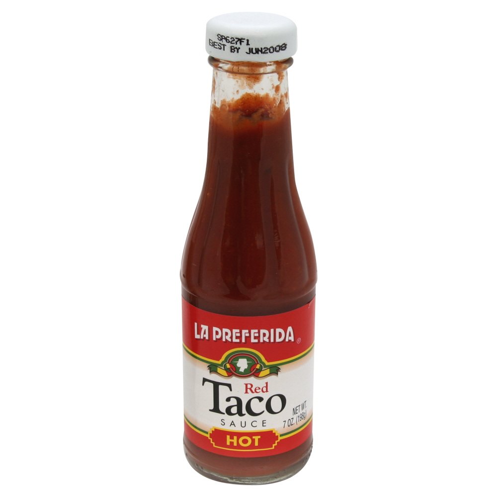 La Preferida Red Taco Salsa, Hot, 7-Ounce Unit (Pack of 12)