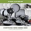 GreenPan 22 Piece Valencia Pro Ceramic Nonstick Cookware Set, PFAS-Free, Induction Ready, Hard Anodized Pots & Pans with Lids, Compatible on All Cooktops, Dishwasher & Oven Safe, Gray #1