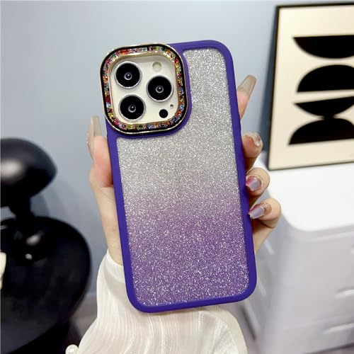 Coque iPhone 14 Pro Max carrée antichoc en acrylique transparent pailleté