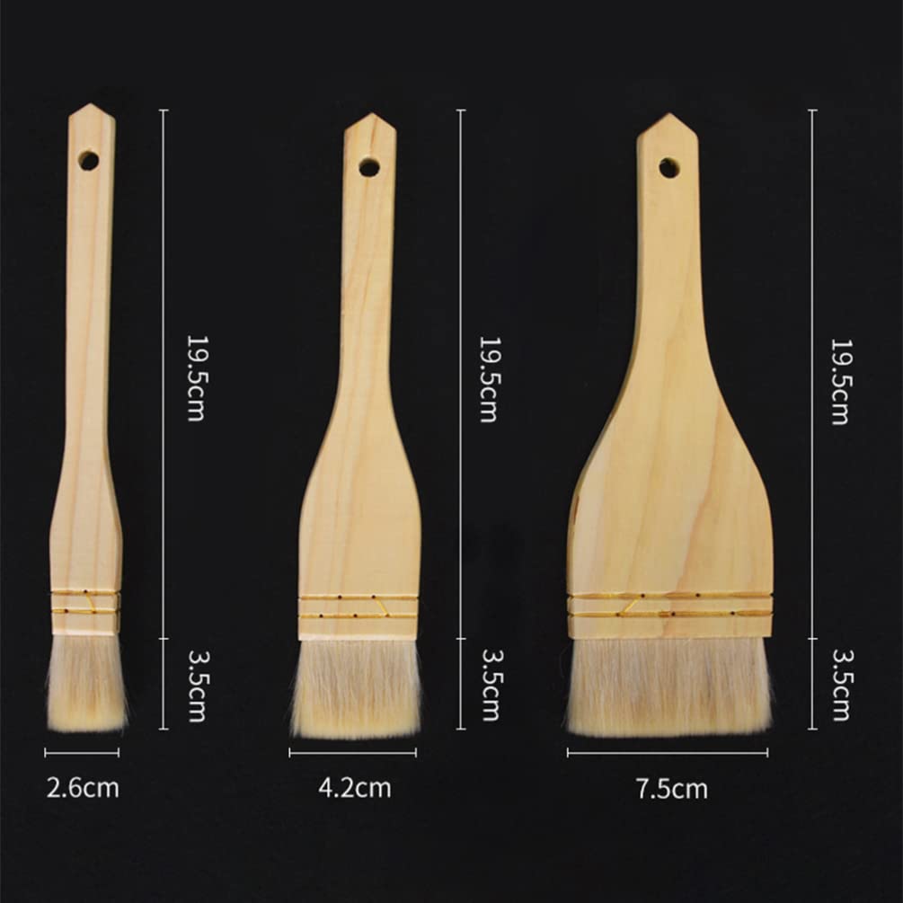 iplusmile 3pièces Brosse Laine Multi-Usage pour Barbecue Pâtisserie Et Sauces Accessoires De Cuisine pour Et Grillage