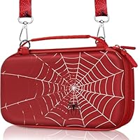 Gurgitat Carrying Case for Nintendo Switch 2 (2025) - Red Cute Kawaii Design with Handle and Strap for Switch 2 Travel Cases Portable Storage Carry Protective Hard Shell for Boys Teens Girls