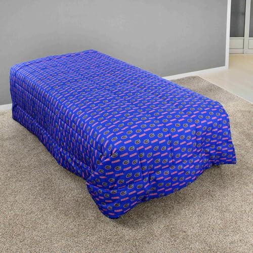 Image of College Covers Everything Comfy Florida Gators Reversible Big Logo Soft and Colorful Comforter, Twin