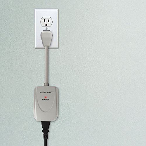 Magnasonic WRC101 Wireless Remote Control Home Automation Power Outlet Outdoor On/Off Switch with 100 Feet Range