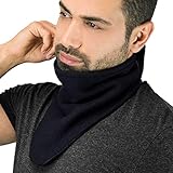 Der multifunktionale Feinstrick Schal von Tarjane mit wärmendem Fleece innen überzeugt durch einen weichen Tragekomfort