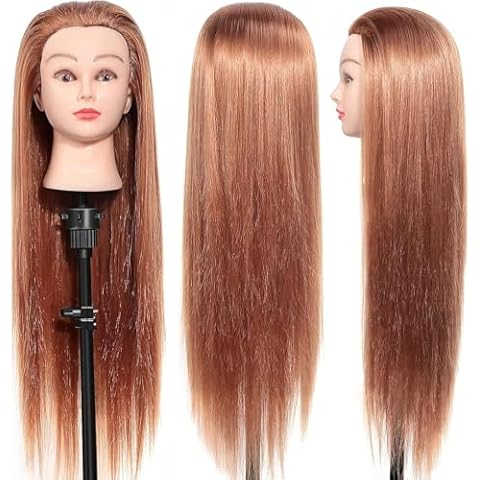 24" Ejoyous Synthetic Hairdressing Training Head Cover