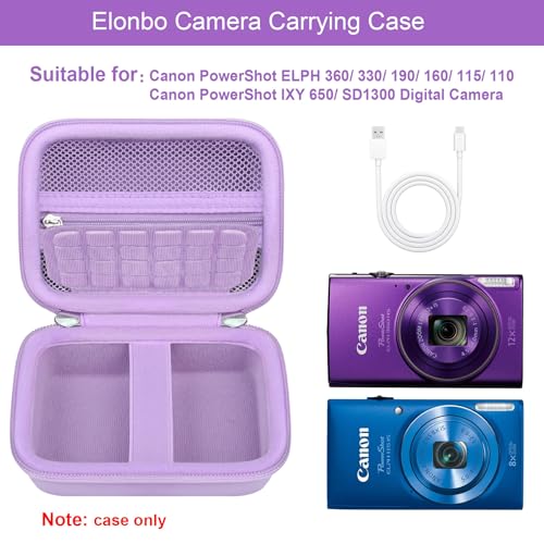 Funda de transporte para cámara Canon PowerShot ELPH 360 HS miniatura 2